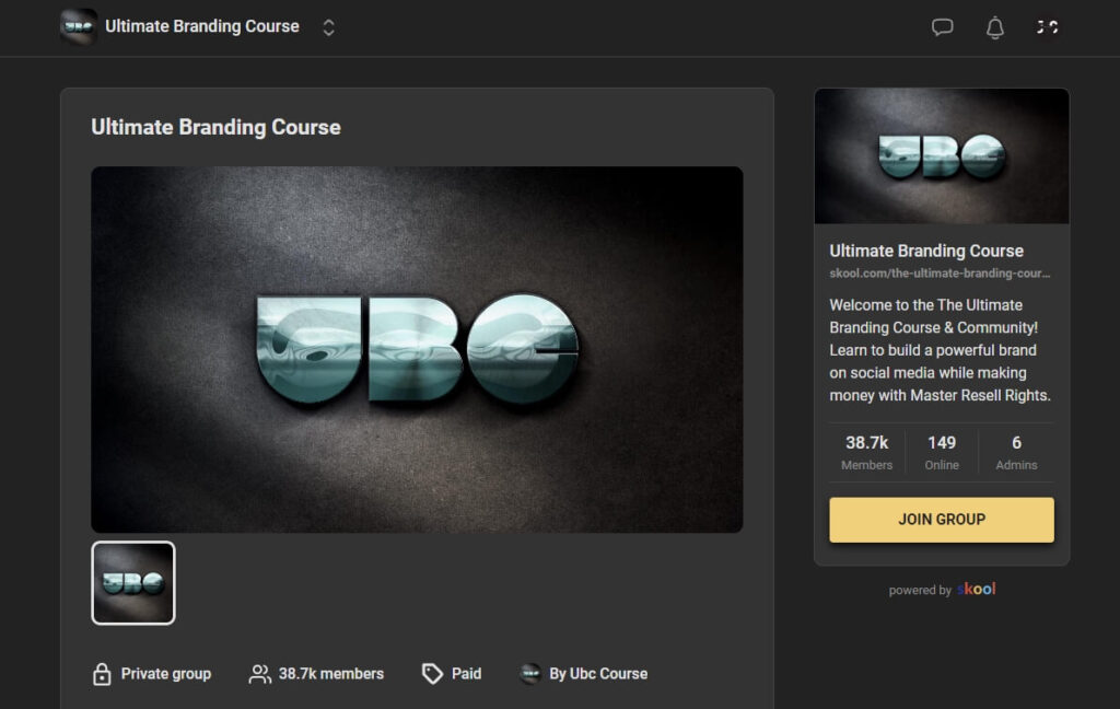 MRR課程
UBC (Ultimate Branding Course)